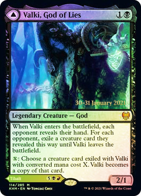 Valki, God of Lies // Tibalt, Cosmic Impostor  [Kaldheim Prerelease Promos] | North Game Den