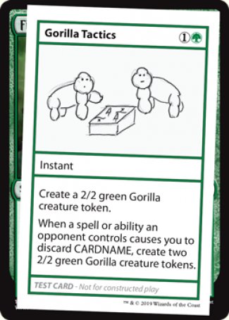 Gorilla Tactics (2021 Edition) [Mystery Booster Playtest Cards] | North Game Den