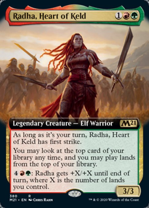 Radha, Heart of Keld (Extended Art) [Core Set 2021] | North Game Den