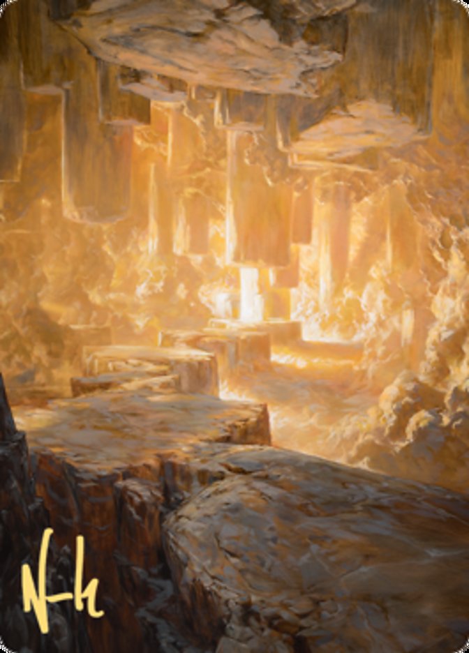 Pillarverge Pathway Art Card (Gold-Stamped Signature) [Zendikar Rising Art Series] | North Game Den