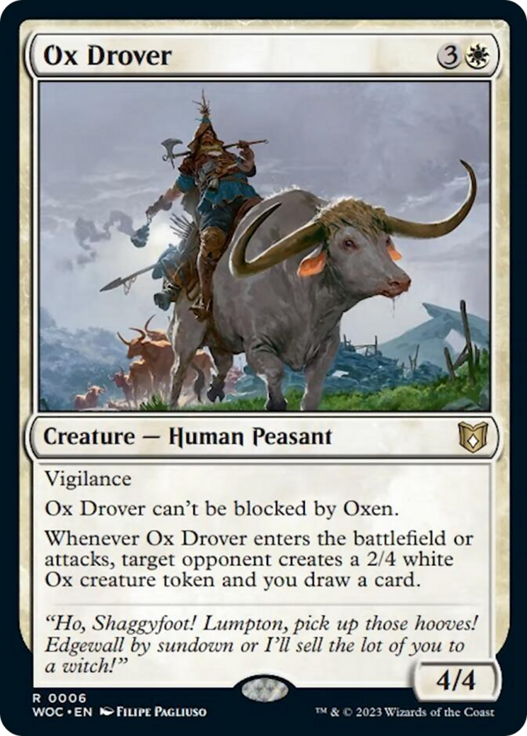 Ox Drover [Wilds of Eldraine Commander] | North Game Den