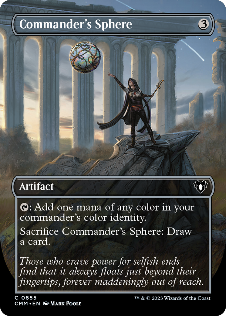 Commander's Sphere (Borderless Alternate Art) [Commander Masters] | North Game Den