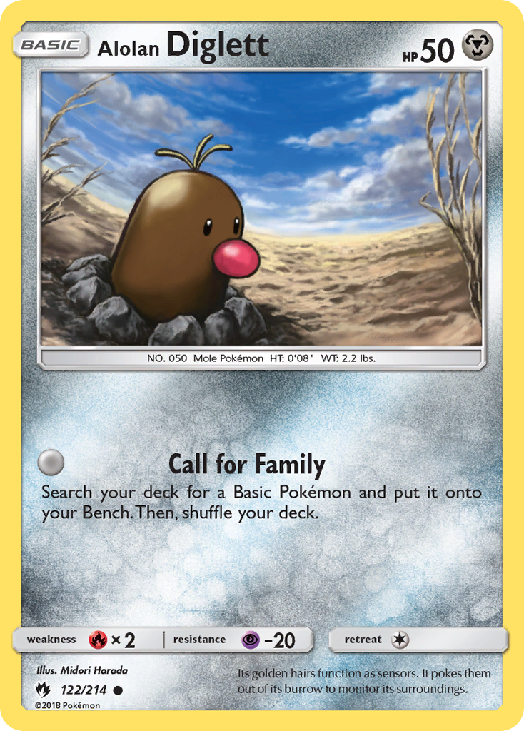 Alolan Diglett (122/214) [Sun & Moon: Lost Thunder] | North Game Den