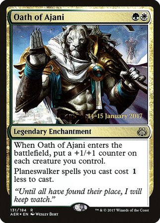 Oath of Ajani [Aether Revolt Promos] | North Game Den