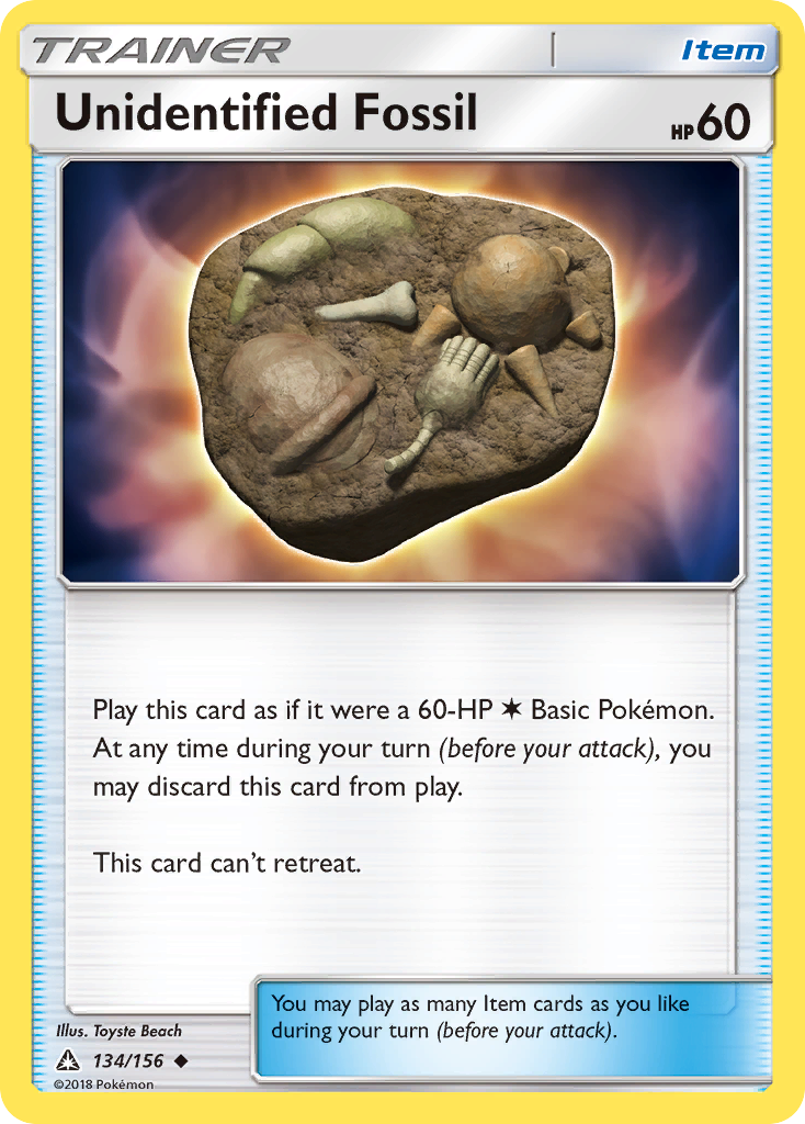 Unidentified Fossil (134/156) [Sun & Moon: Ultra Prism] | North Game Den