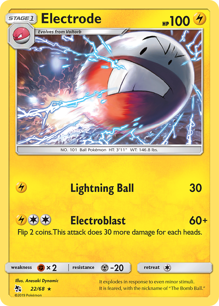 Electrode (22/68) [Sun & Moon: Hidden Fates] | North Game Den