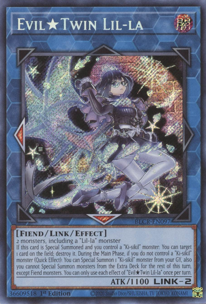 Evil Twin Lil-la [BLCR-EN097] Secret Rare | North Game Den