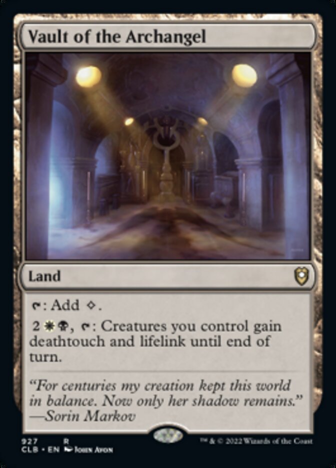 Vault of the Archangel [Commander Legends: Battle for Baldur's Gate] | North Game Den