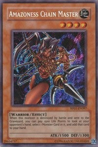 Amazoness Chain Master [RP01-EN097] Secret Rare | North Game Den