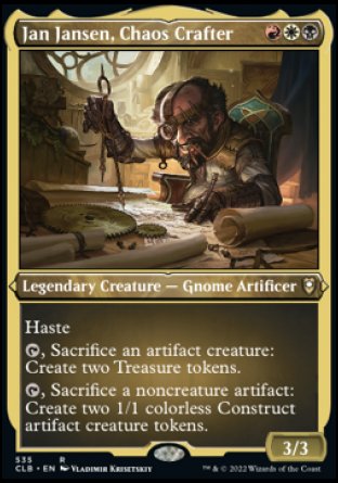 Jan Jansen, Chaos Crafter (Foil Etched) [Commander Legends: Battle for Baldur's Gate] | North Game Den