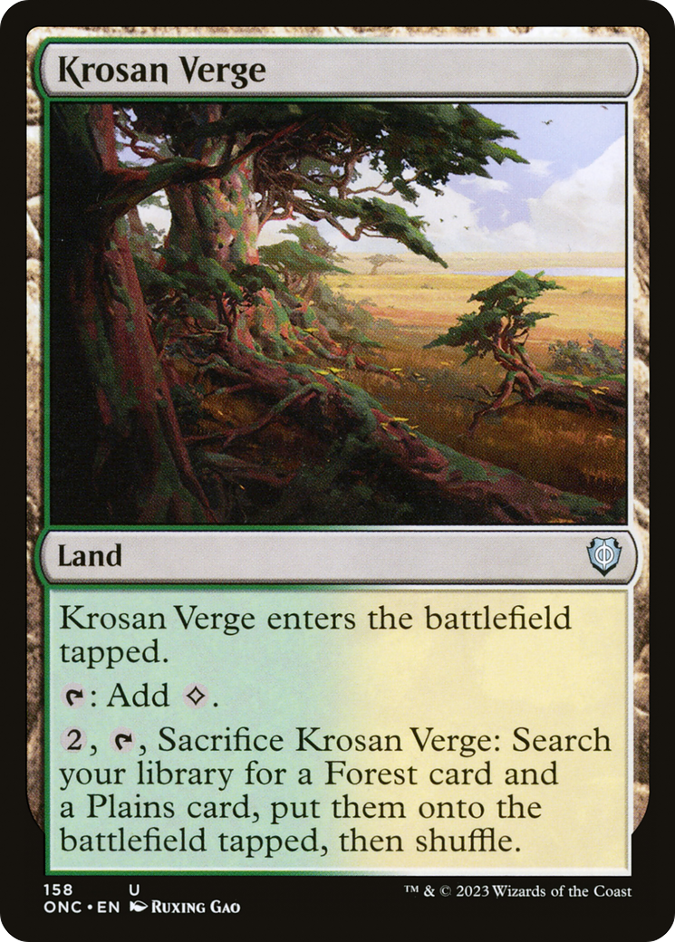 Krosan Verge [Phyrexia: All Will Be One Commander] | North Game Den