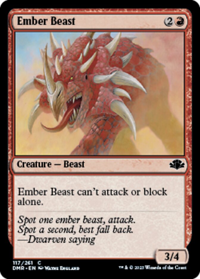 Ember Beast [Dominaria Remastered] | North Game Den