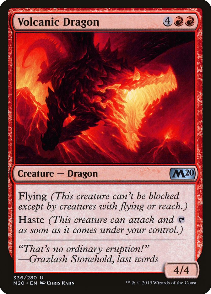 Volcanic Dragon [Core Set 2020] | North Game Den