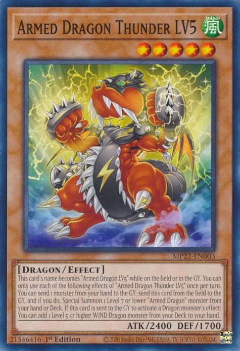 Armed Dragon Thunder LV5 [MP22-EN003] Common | North Game Den