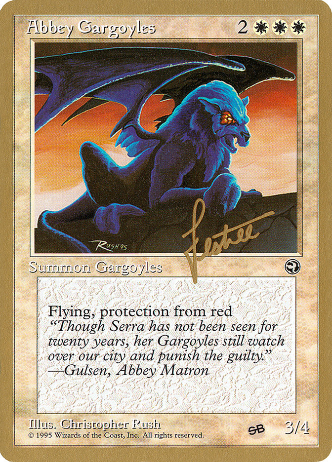 Abbey Gargoyles (Bertrand Lestree) (SB) [Pro Tour Collector Set] | North Game Den