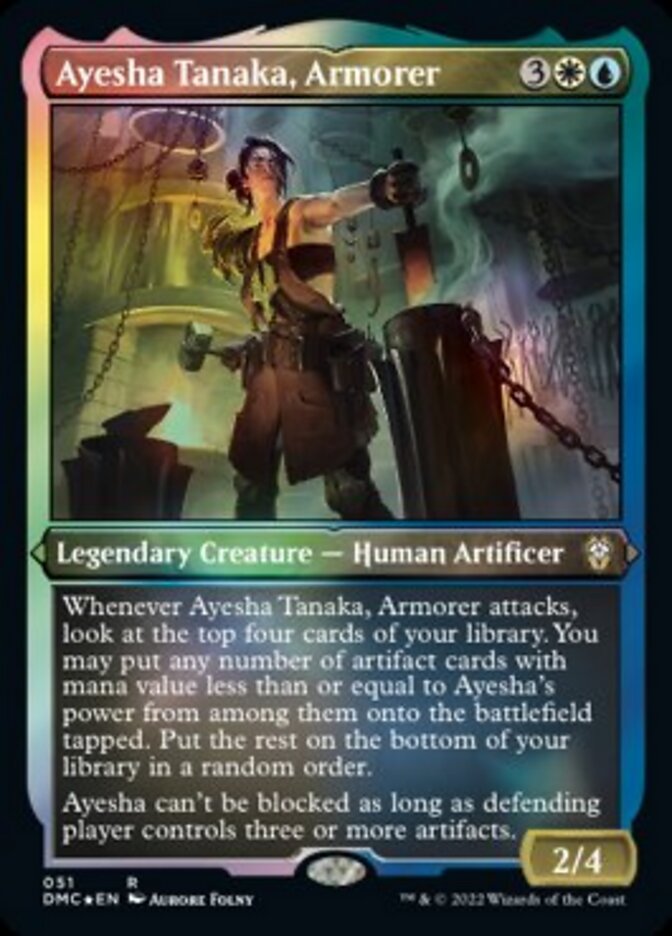 Ayesha Tanaka, Armorer (Foil Etched) [Dominaria United Commander] | North Game Den