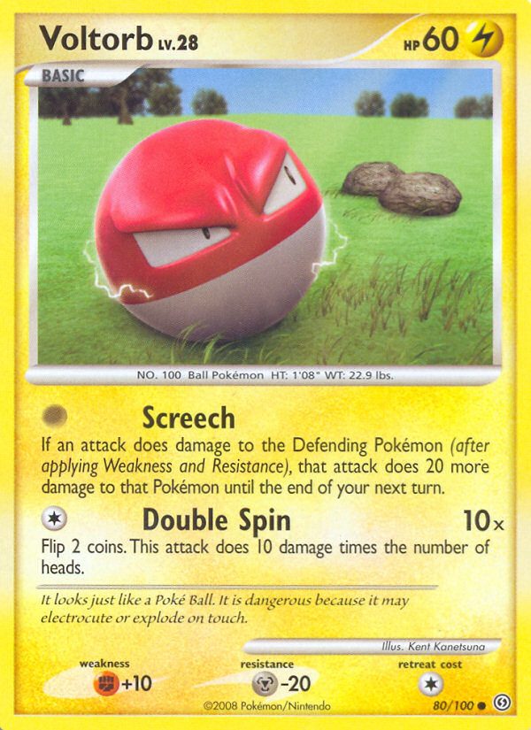 Voltorb (80/100) [Diamond & Pearl: Stormfront] | North Game Den