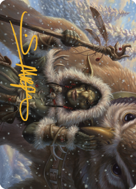 Owlbear Shepherd Art Card (Gold-Stamped Signature) [Commander Legends: Battle for Baldur's Gate Art Series] | North Game Den