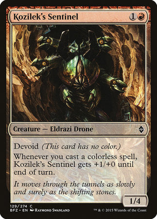 Kozilek's Sentinel [Battle for Zendikar] | North Game Den