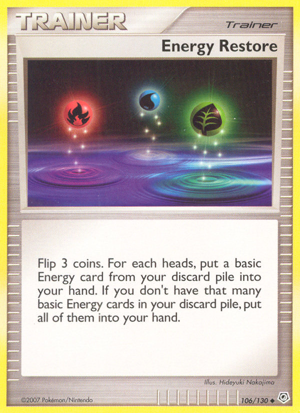 Energy Restore (106/130) [Diamond & Pearl: Base Set] | North Game Den