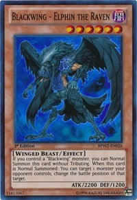 Blackwing - Elphin the Raven [BPW2-EN026] Super Rare | North Game Den