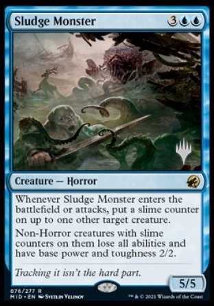 Sludge Monster (Promo Pack) [Innistrad: Midnight Hunt Promos] | North Game Den