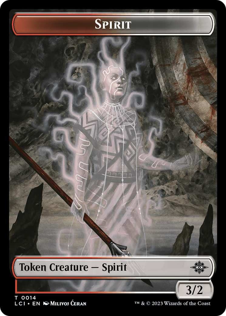 Vampire // Spirit Double-Sided Token [The Lost Caverns of Ixalan Tokens] | North Game Den