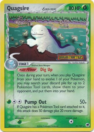 Quagsire (21/101) (Delta Species) (Stamped) [EX: Dragon Frontiers] | North Game Den