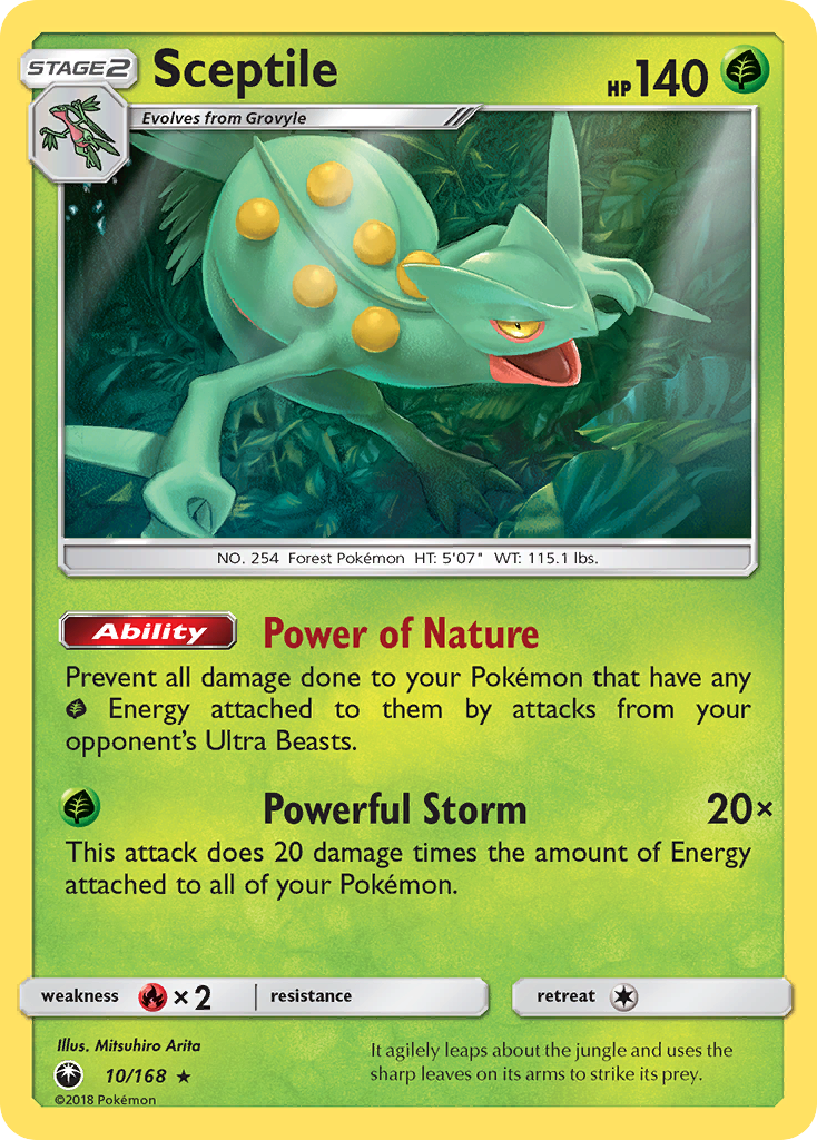 Sceptile (10/168) [Sun & Moon: Celestial Storm] | North Game Den