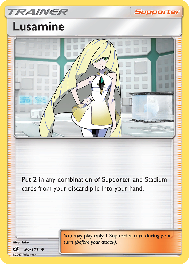 Lusamine (96/111) [Sun & Moon: Crimson Invasion] | North Game Den