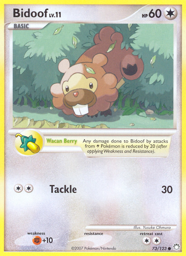 Bidoof (73/123) [Diamond & Pearl: Mysterious Treasures] | North Game Den