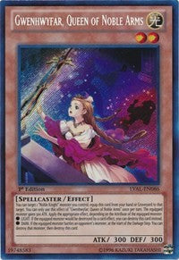 Gwenhwyfar, Queen of Noble Arms [LVAL-EN086] Secret Rare | North Game Den