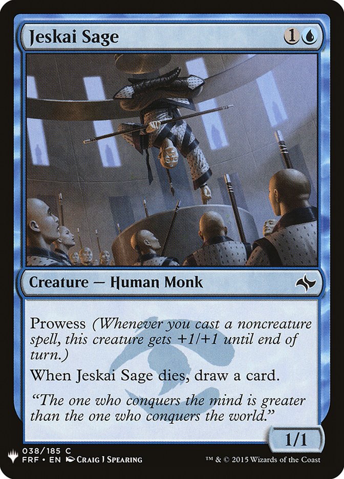 Jeskai Sage [Mystery Booster] | North Game Den