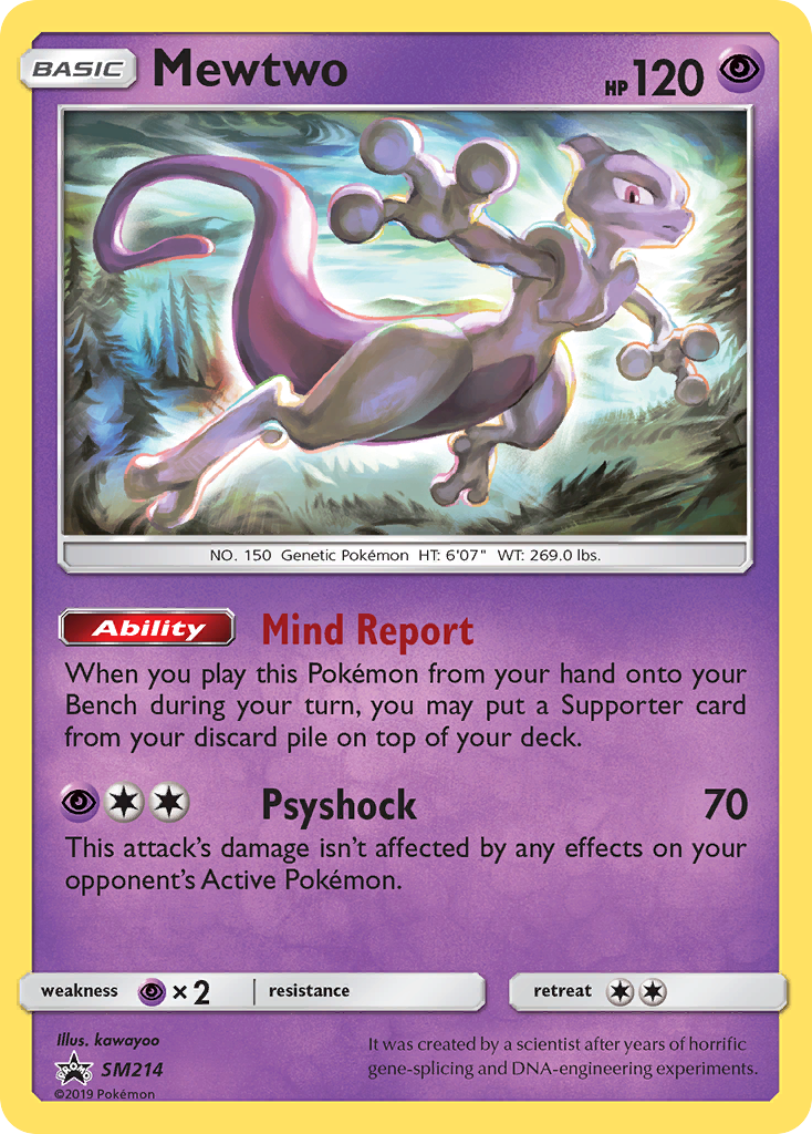 Mewtwo (SM214) [Sun & Moon: Black Star Promos] | North Game Den