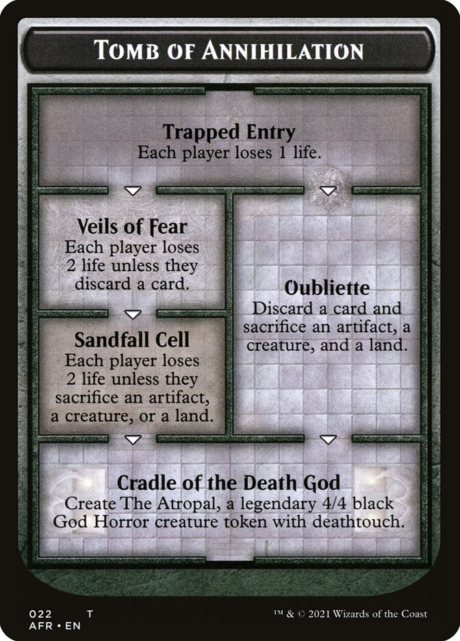 Tomb of Annihilation Token (Oversized) [Oversize Cards] | North Game Den