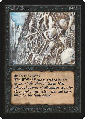 Wall of Bone [Limited Edition Beta] | North Game Den