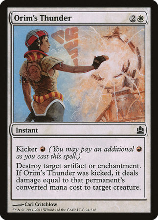 Orim's Thunder [Commander 2011] | North Game Den
