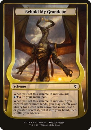 Behold My Grandeur (Archenemy: Nicol Bolas) [Archenemy: Nicol Bolas Schemes] | North Game Den