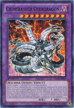 Chimeratech Overdragon [SP14-EN043] Starfoil Rare | North Game Den