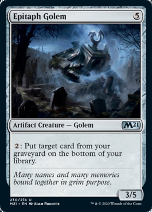 Epitaph Golem [Core Set 2021] | North Game Den