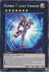 Number 7: Lucky Straight [SP14-EN027] Starfoil Rare | North Game Den