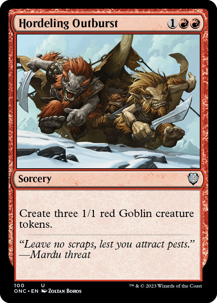 Hordeling Outburst [Phyrexia: All Will Be One Commander] | North Game Den