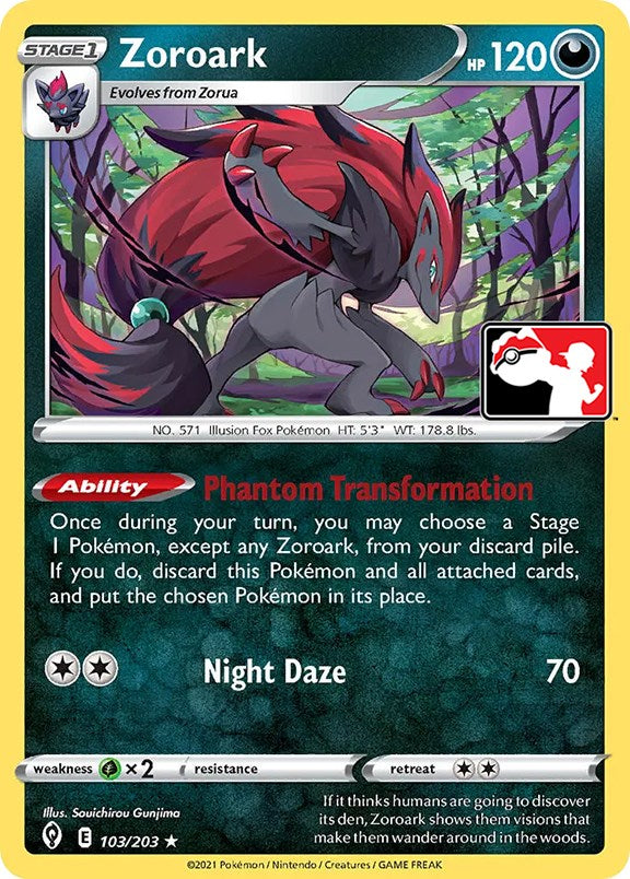 Zoroark (103/203) [Prize Pack Series One] | North Game Den