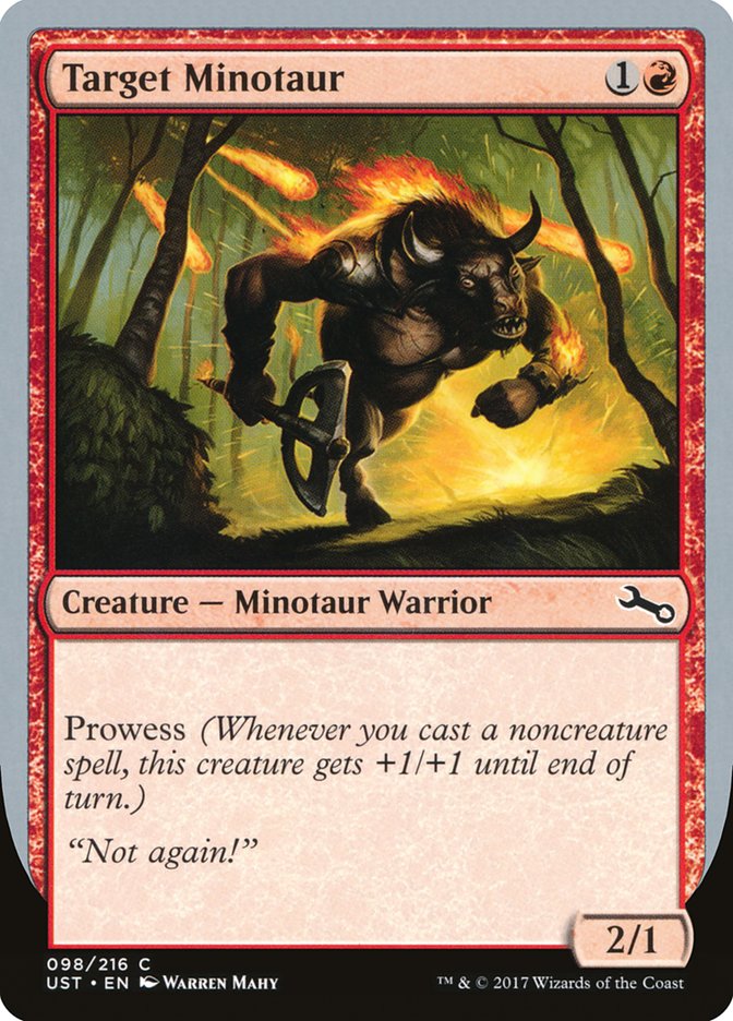 Target Minotaur (Fire Art) [Unstable] | North Game Den