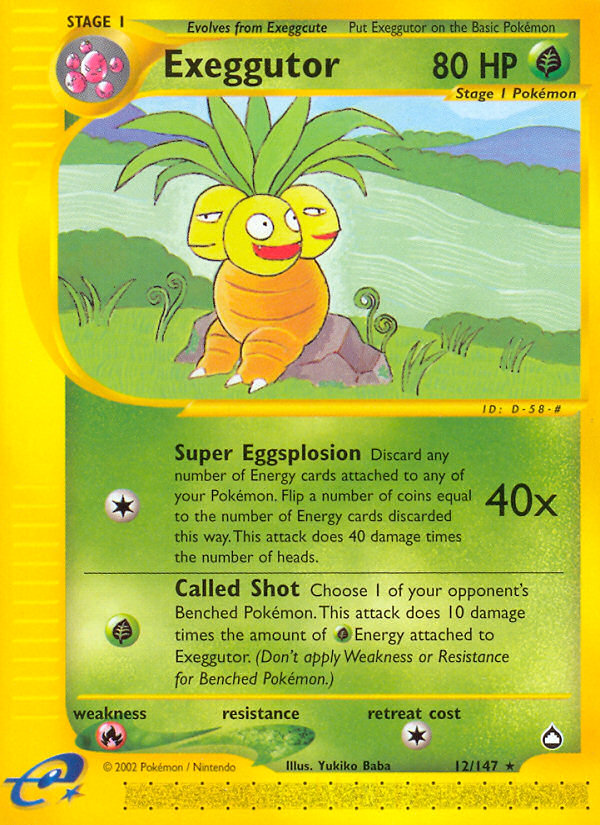 Exeggutor (12/147) [Aquapolis] | North Game Den