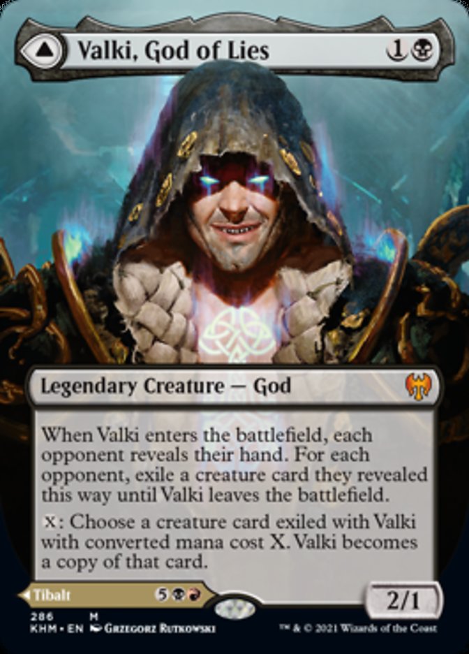 Valki, God of Lies // Tibalt, Cosmic Impostor (Borderless) [Kaldheim] | North Game Den