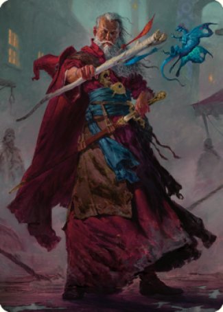 Elminster Art Card (64) [Commander Legends: Battle for Baldur's Gate Art Series] | North Game Den