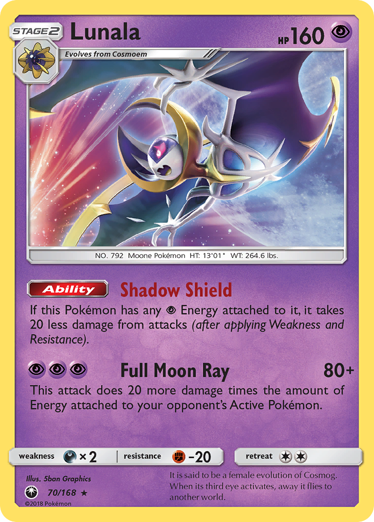 Lunala (70/168) [Sun & Moon: Celestial Storm] | North Game Den