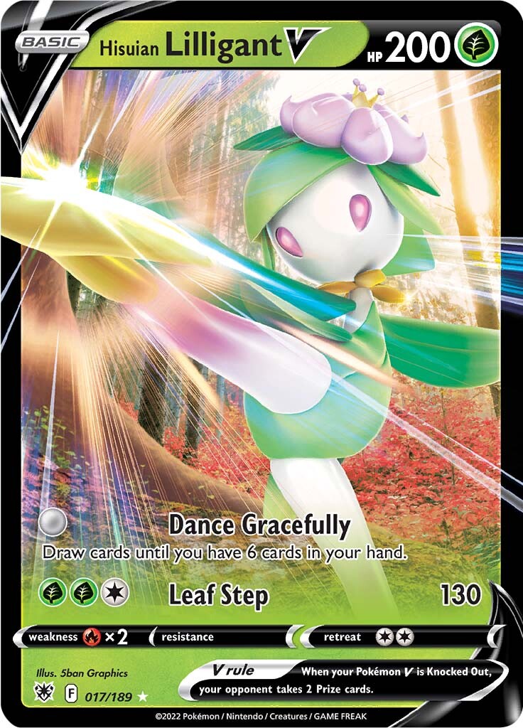 Hisuian Lilligant V (017/189) [Sword & Shield: Astral Radiance] | North Game Den