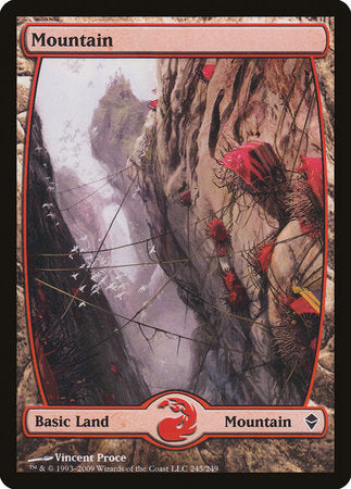 Mountain (245) - Full Art [Zendikar] | North Game Den